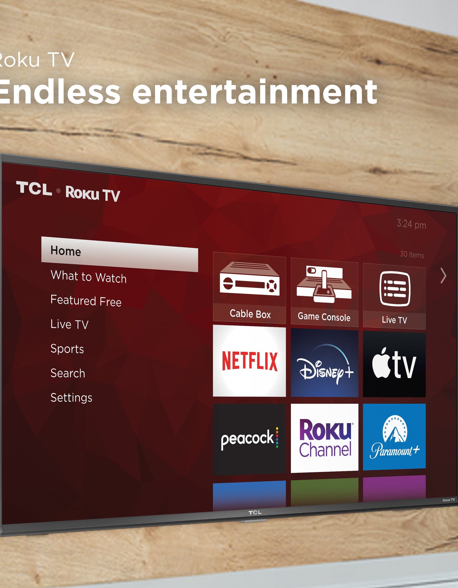 32S357 32 Inch Class S3 1080P FHD LED HDR Smart TV