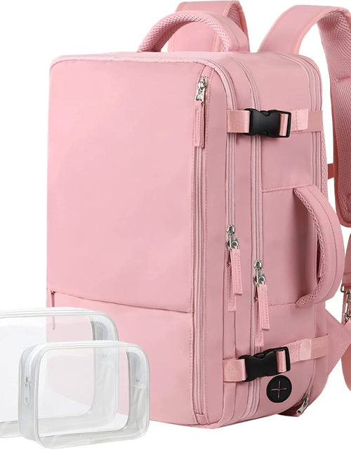 Load image into Gallery viewer, Extra Large Travel Backpack for Women,Carry on Backpack,17 Inch Laptop Backpack,Hiking Backpack,School Bag,Pink
