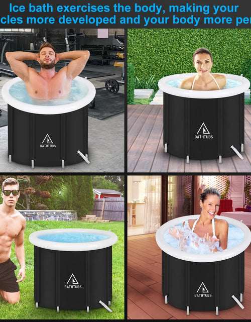 Load image into Gallery viewer, , Black PVC 32" Diameter, Inflatable Bathtub
