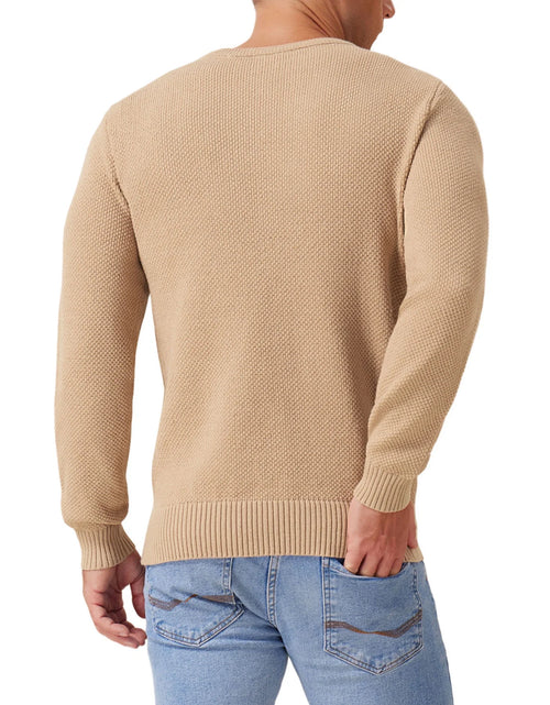 Load image into Gallery viewer, Mens Pullover Sweater Soft Lightweight Casual Classic Crewneck Knitwear Sweaters with Ribbing Edge
