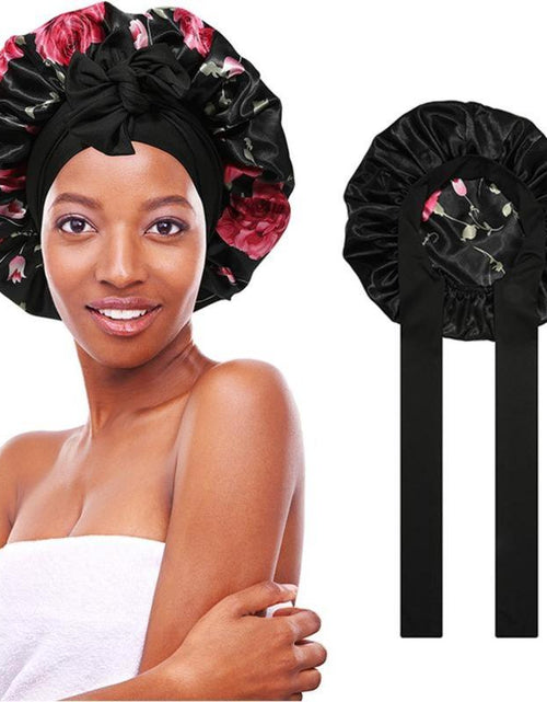 Load image into Gallery viewer, Silk-Like Satin Double-Layer Hair Cap
