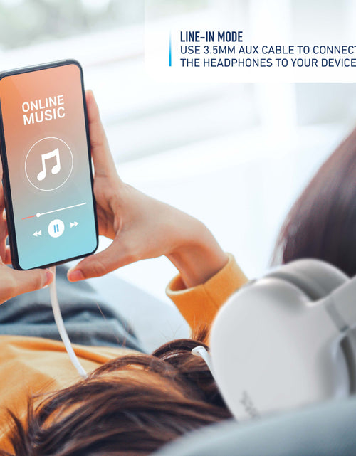 Load image into Gallery viewer, Foldable Wireless Headphones, Bluetooth Over-Ear Headset with Built-In Mic
