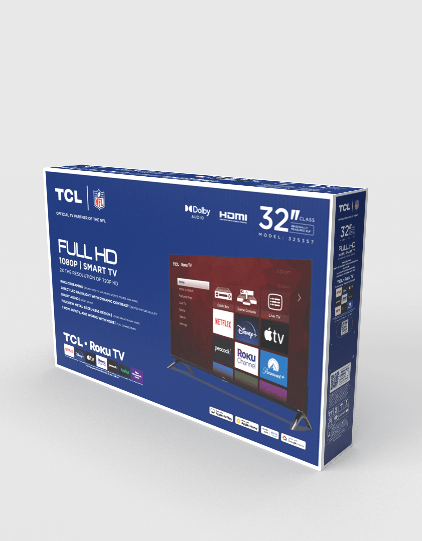 32S357 32 Inch Class S3 1080P FHD LED HDR Smart TV