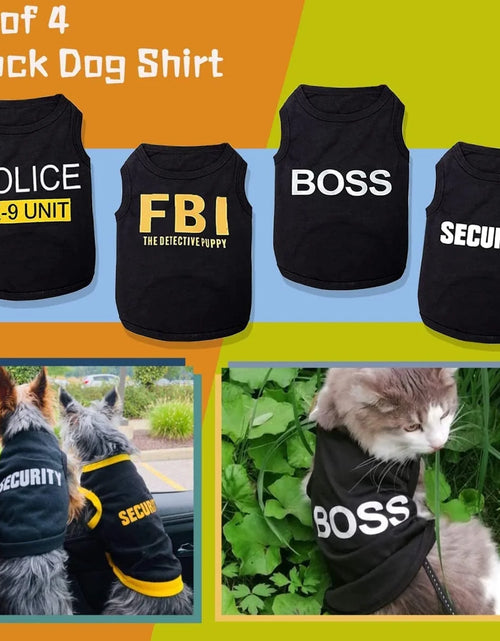 Load image into Gallery viewer, 4 Packs Dog Shirts for Small Dog,  Pet T-Shirts Clothes Vest for Puppy Boy Girl S
