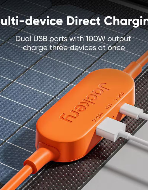 Load image into Gallery viewer, 2000W Output/4000W Peak Solar Generator 1000 plus Expandable Push Button Start Battery Lifepo4 W/Two 100W Solar Panels
