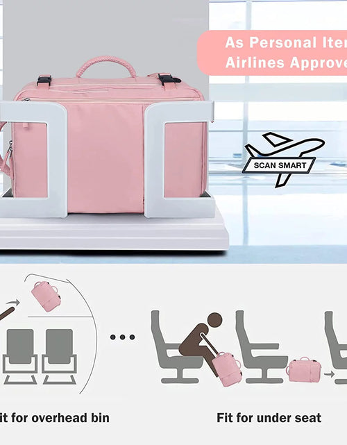 Load image into Gallery viewer, Extra Large Travel Backpack for Women,Carry on Backpack,17 Inch Laptop Backpack,Hiking Backpack,School Bag,Pink
