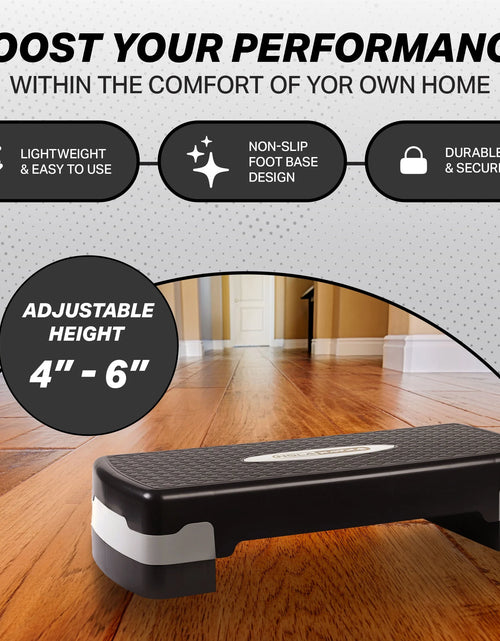 Load image into Gallery viewer, Aerobic Step Platform Exercise Fitness Equipment W/ Adjustable Height
