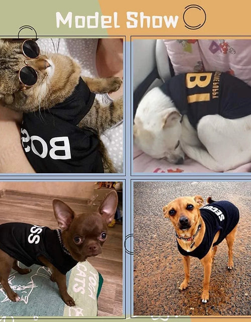 Load image into Gallery viewer, 4 Packs Dog Shirts for Small Dog,  Pet T-Shirts Clothes Vest for Puppy Boy Girl S
