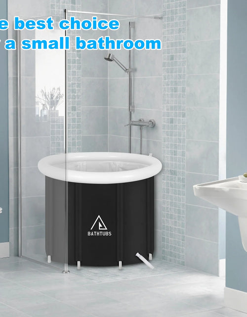 Load image into Gallery viewer, , Black PVC 32" Diameter, Inflatable Bathtub
