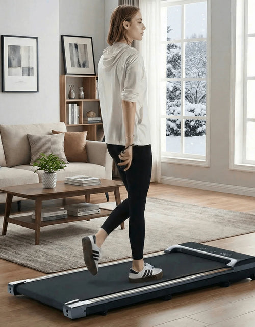Load image into Gallery viewer, Walking Pad under Desk Treadmill with Remote Control Lightweight 2 in 1 Exercise Treadmill 0.6 to 3.8 Speed Range for Home Office Workout
