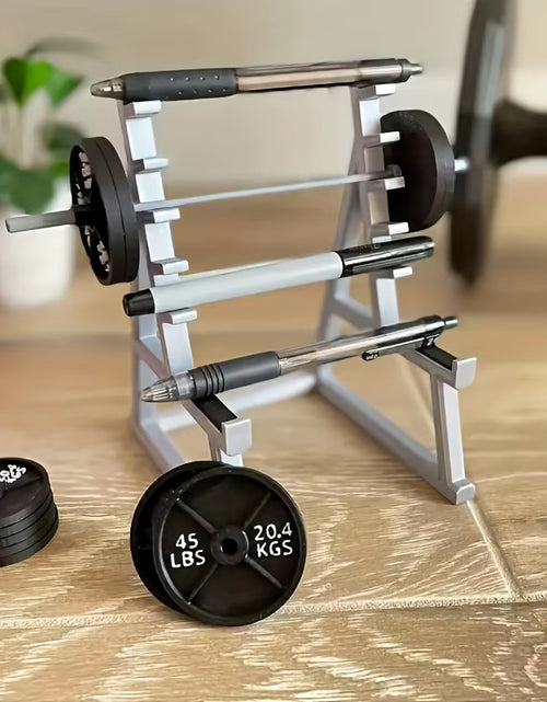Load image into Gallery viewer, Barbell Pen Holder – Lift Your Desk Game!
