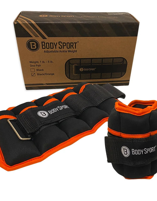 Load image into Gallery viewer, 1 Pound – 5 Pound Black/Black Adjustable Ankle Weights for Men, Women, and Kids – Workout Aid for Added Resistance
