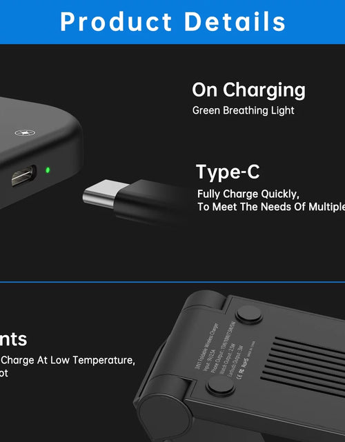 Load image into Gallery viewer, Wireless Charger for Iphone-23W 3 in 1 Fast Charging Station Compatible for Iphone 17/16E/15/14/13/12/11 Pro Max, Airpods 4/3/2/Pro, Iwatch Series 2-11, Samsung Charger Stand
