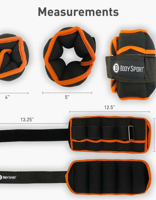 Load image into Gallery viewer, 1 Pound – 5 Pound Black/Black Adjustable Ankle Weights for Men, Women, and Kids – Workout Aid for Added Resistance
