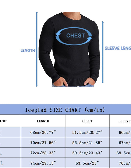 Load image into Gallery viewer, Mens Pullover Sweater Soft Lightweight Casual Classic Crewneck Knitwear Sweaters with Ribbing Edge

