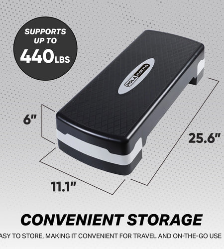 Aerobic Step Platform Exercise Fitness Equipment W/ Adjustable Height