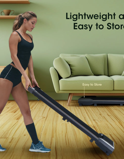 Load image into Gallery viewer, Walking Pad under Desk Treadmill with Remote Control Lightweight 2 in 1 Exercise Treadmill 0.6 to 3.8 Speed Range for Home Office Workout
